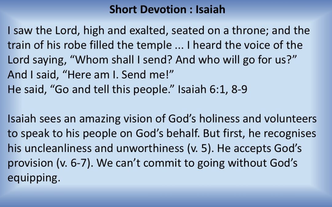 Short Devotion : Isaiah